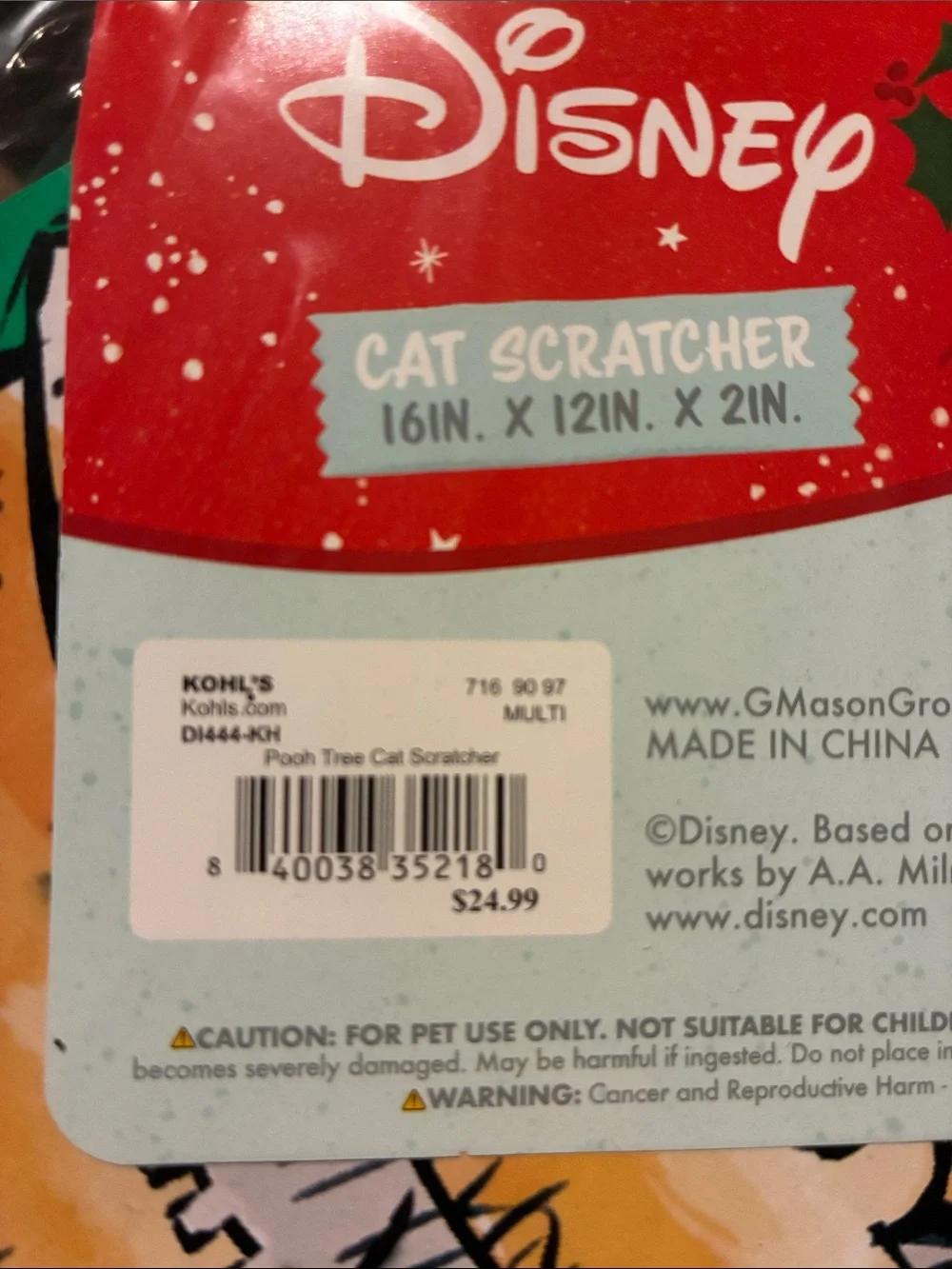 Disney themed cat